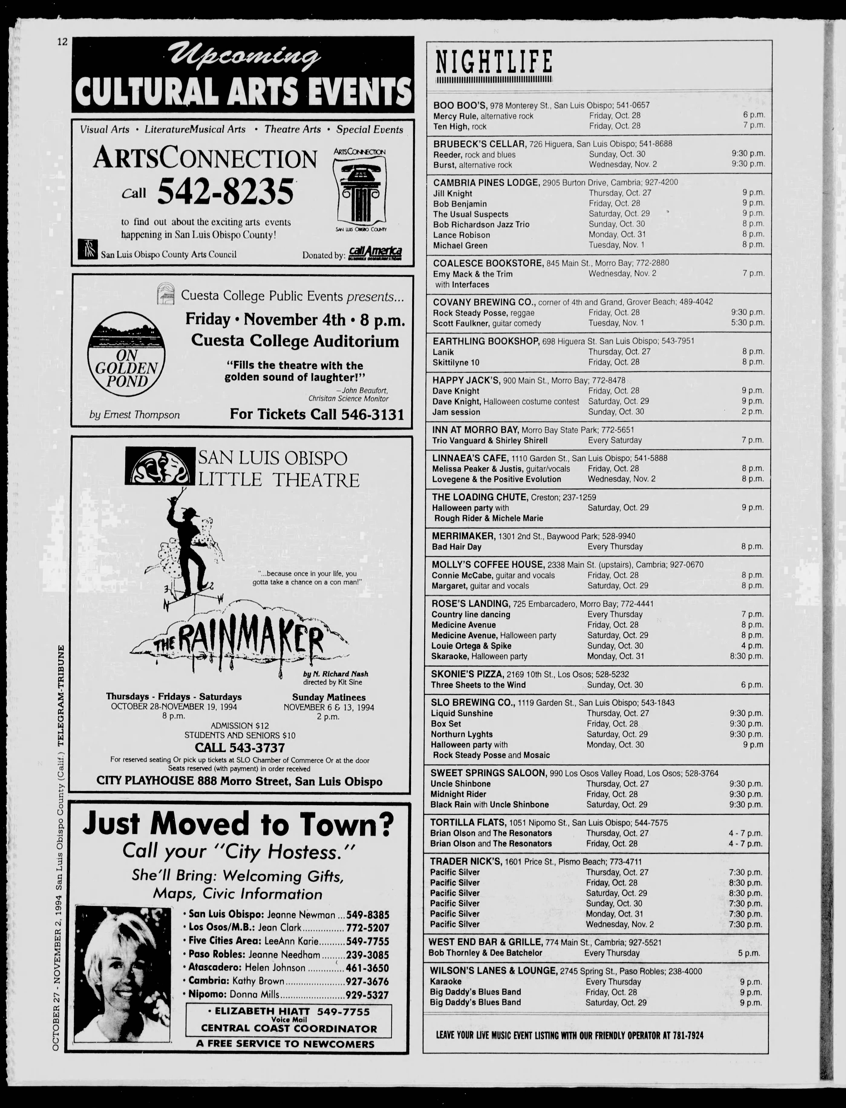 The Tribune clipping - Oct 27, 1994 p. 40 - Uncle Shinbone archive media
