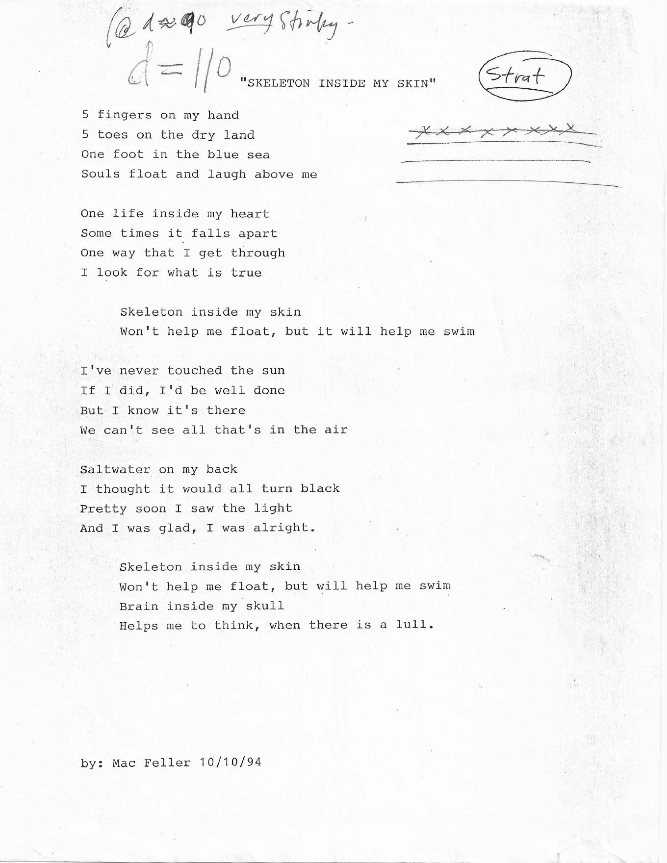Skeleton Inside My Skin - Uncle Shinbone archive media