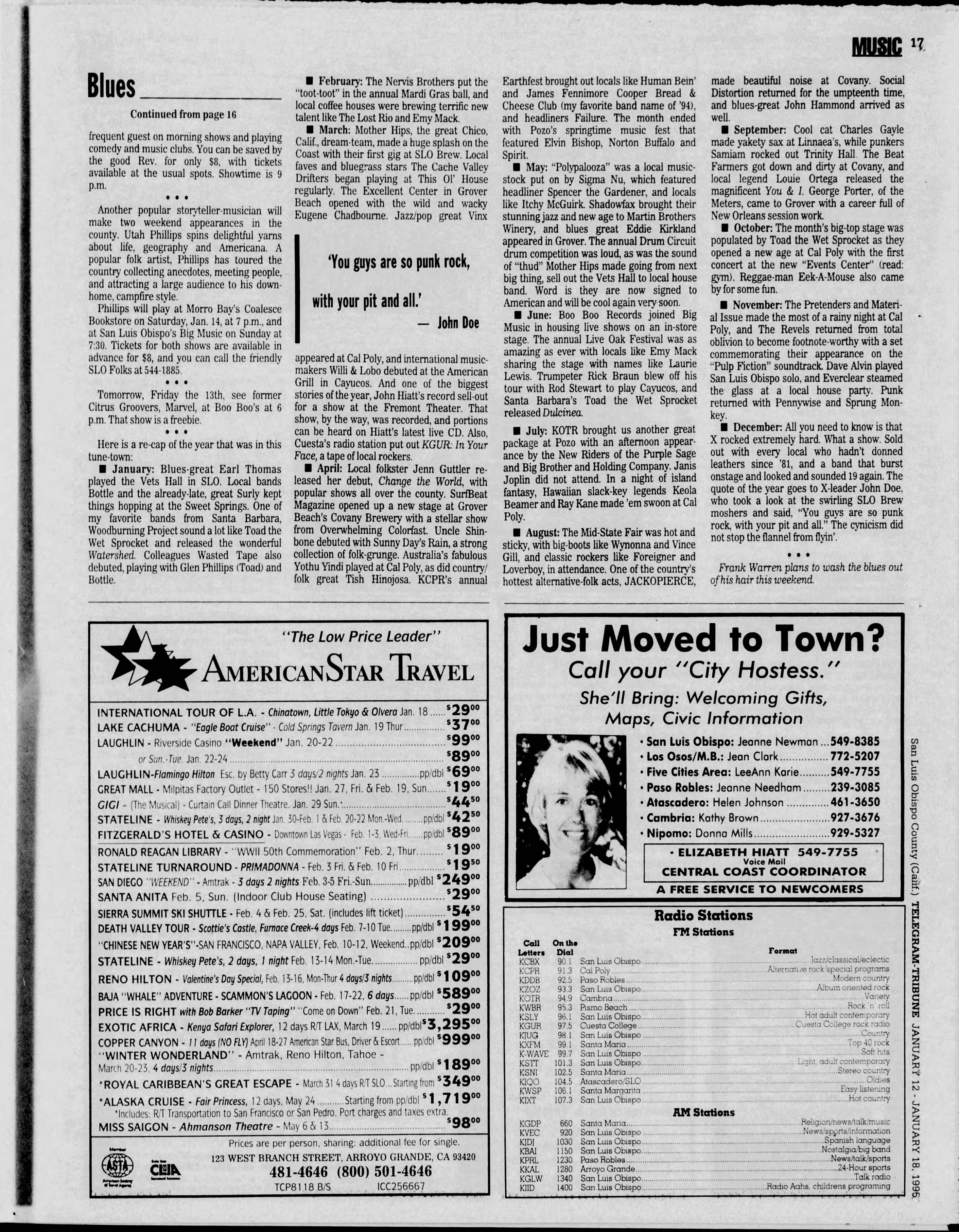 The Tribune clipping - Jan 12, 1995 p. 47 - Uncle Shinbone archive media