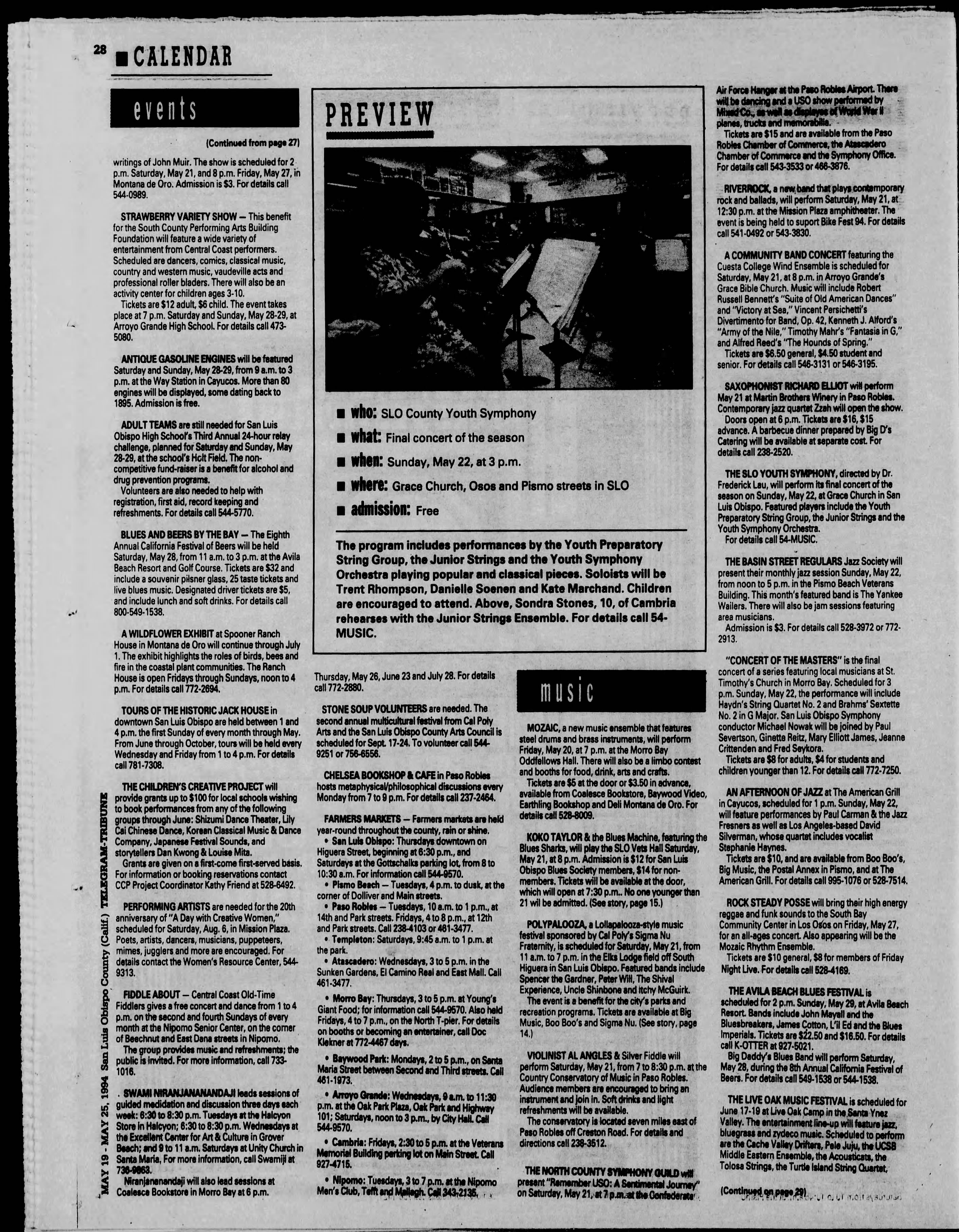 The Tribune clipping - May 19, 1994 p. 64 - Uncle Shinbone archive media