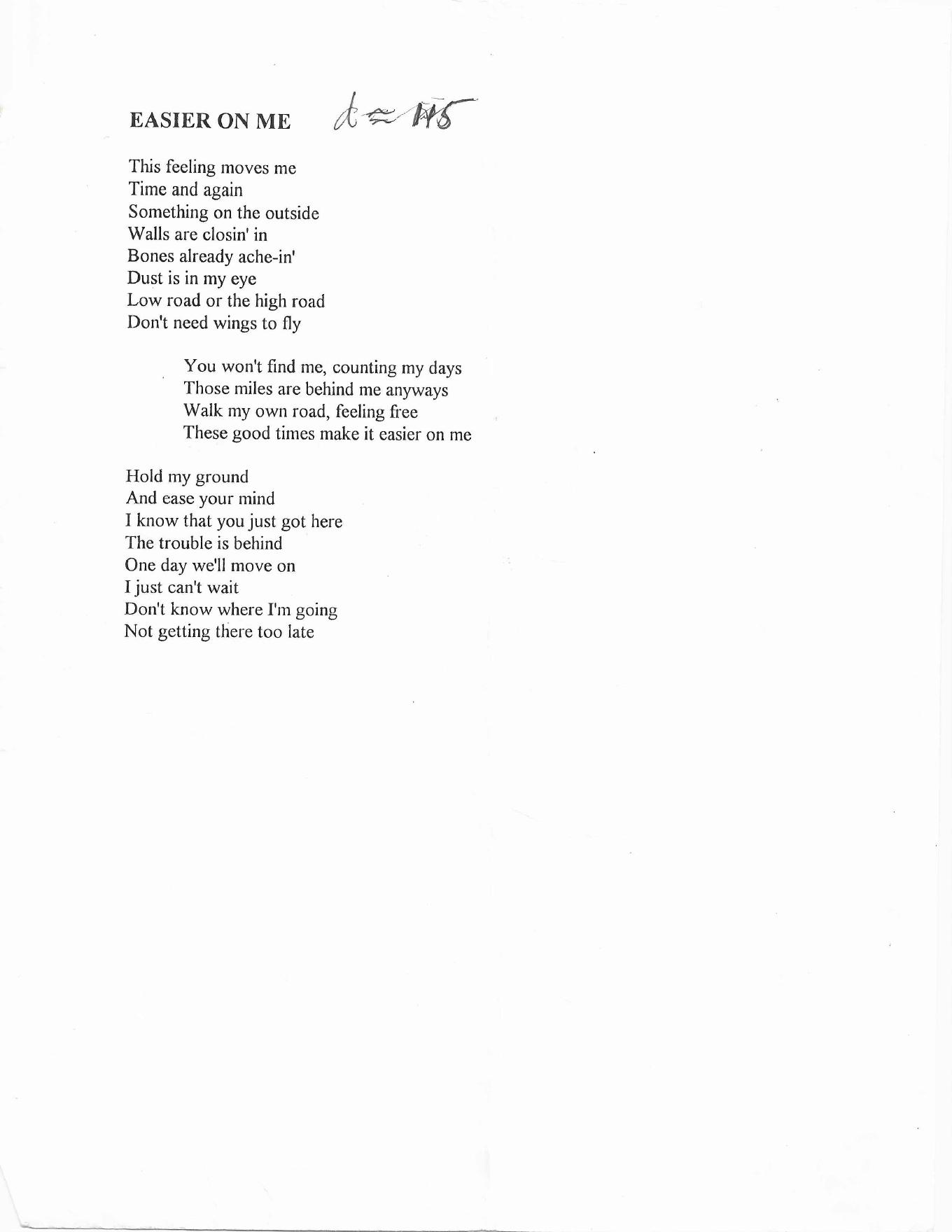 Easier on Me - Uncle Shinbone archive media
