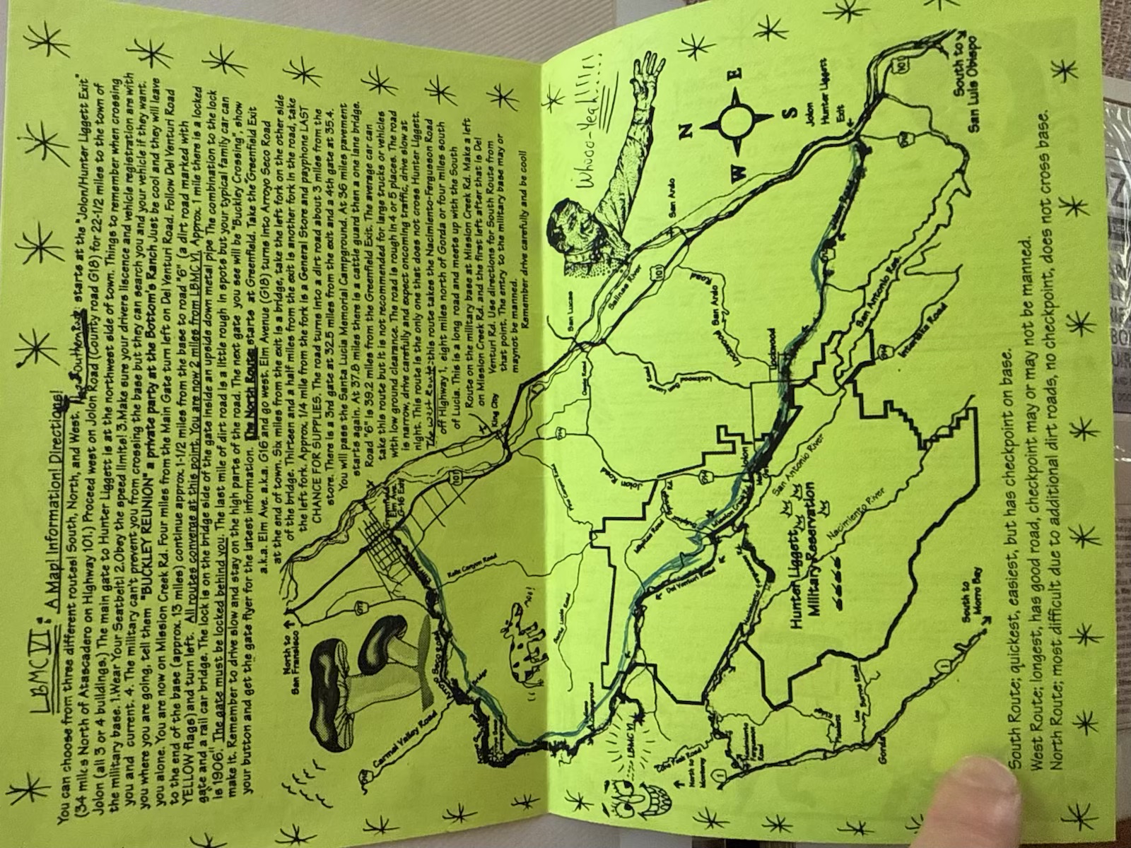 Flyer - Lord Buckley Festival - map - Uncle Shinbone archive media